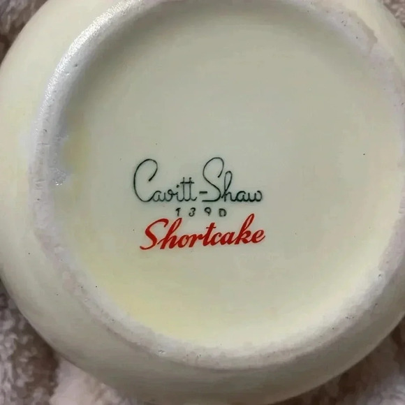 Vintage Cavitt Shaw shortcake sugar bowl - Picture 4 of 5
